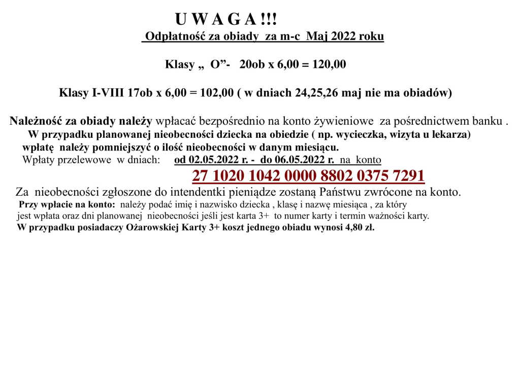 Ogłoszenie obiady marzec 2022-1