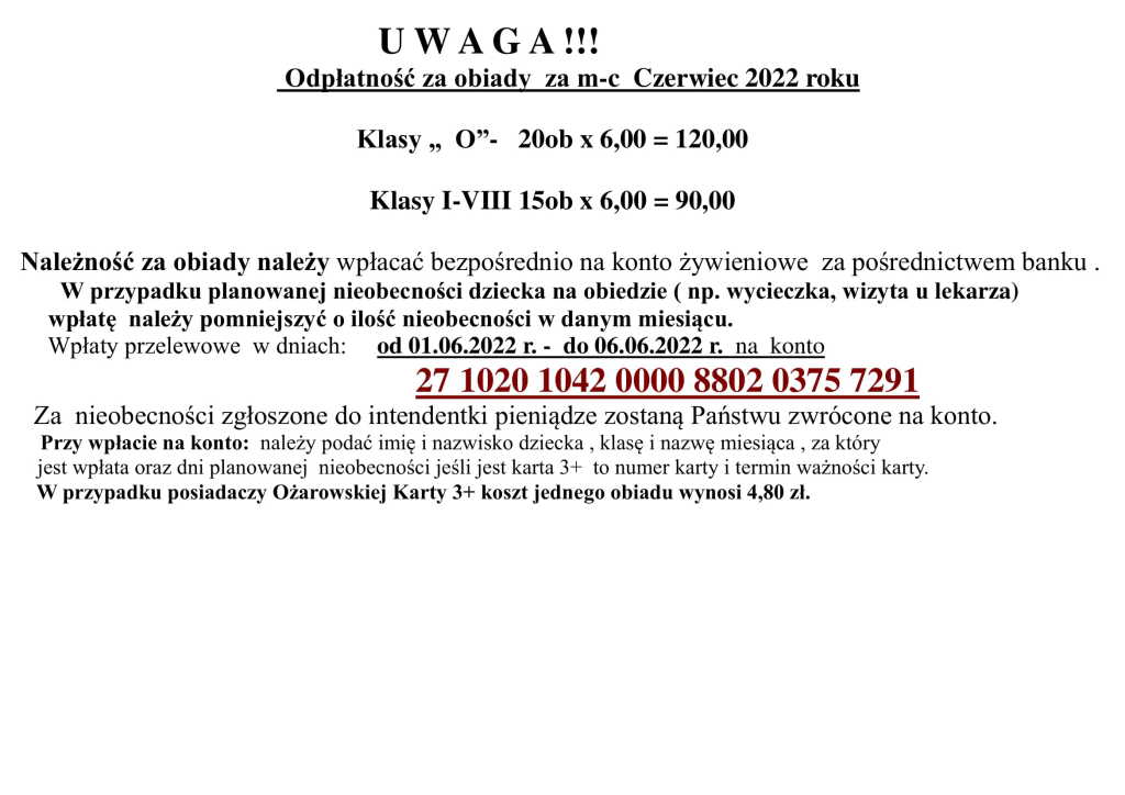 Ogłoszenie obiady marzec 2022-1