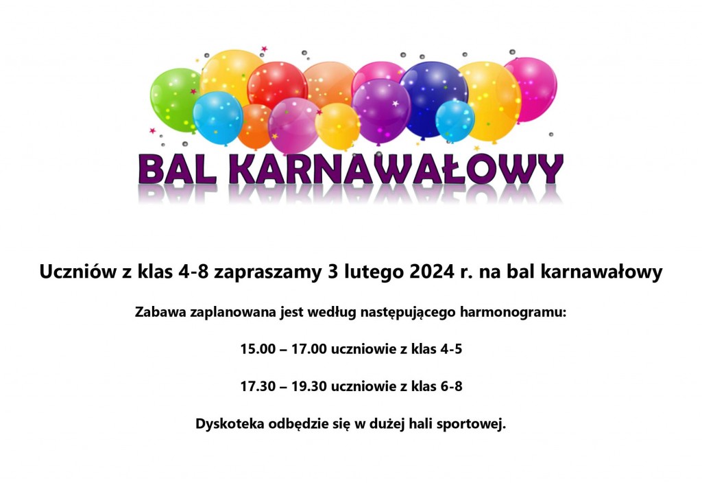 bal karnawałowy